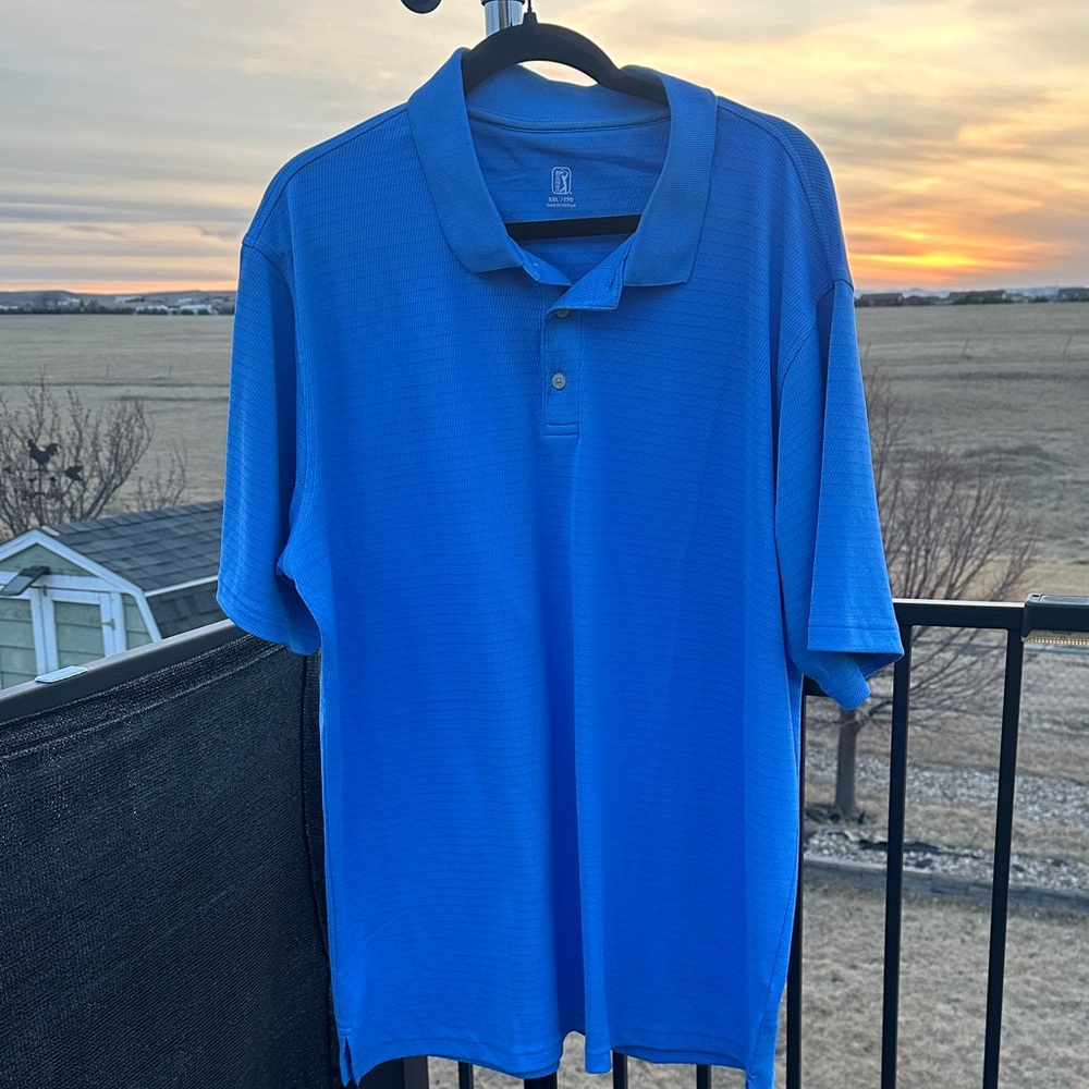 PGA Tour Vibrant Blue Polo Shirt